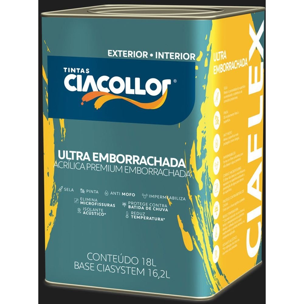 Tinta Ultra Emborrachada Ciaflex Ultra Fosco 16,2L