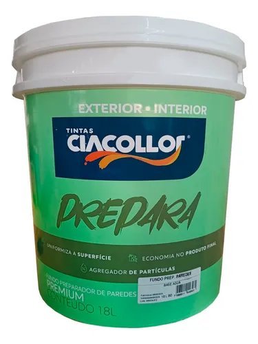 Fundo Preparador de Paredes Base D’Água Ciacollor 18L