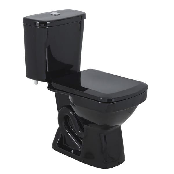 Bacia com Caixa Acoplada Linho Preto