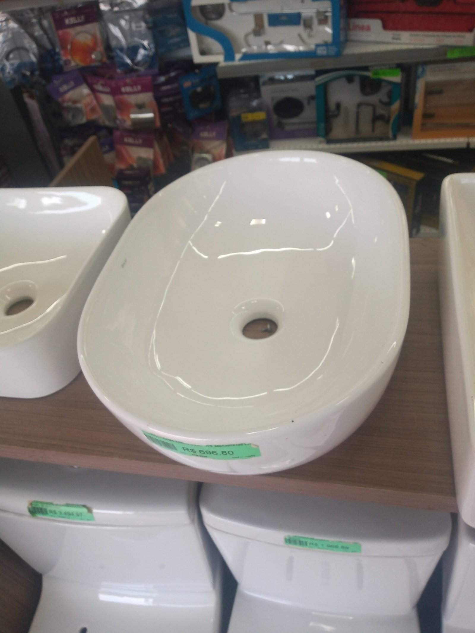 Docol Cuba de Apoio Oval Branca